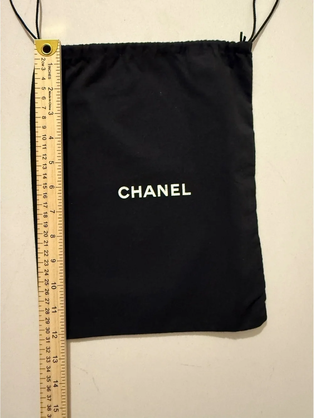 Chanel Black Drawstring Dust Bag